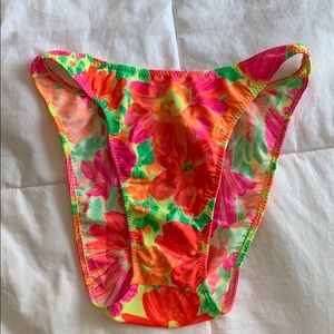 Vintage 90's Neon super cheeky cut bikini bottoms